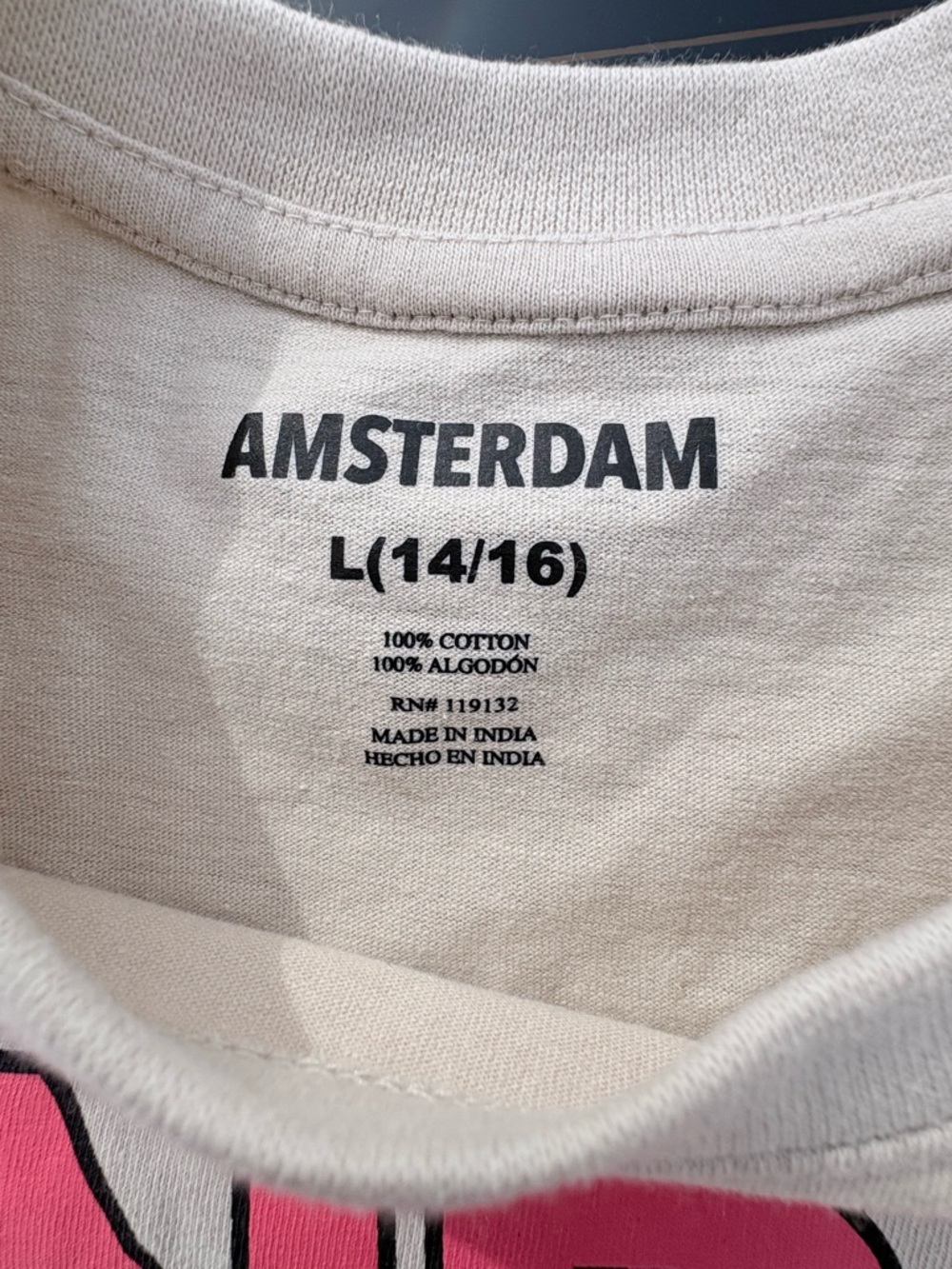 Amsterdam Under Control Pink Graphic Tee - Women